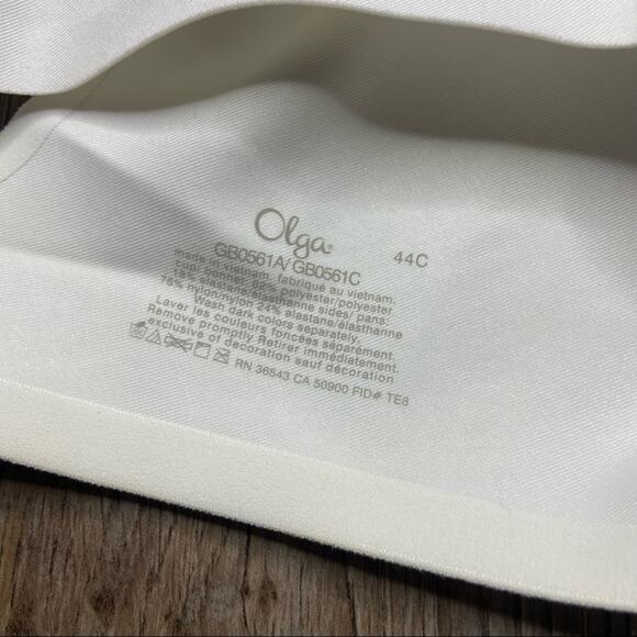 OLGA 44C UNDERWIRE BRA WHITE SEAMLESS GB0561A - Picture 2 of 4